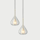 Modern minimalist Italian designer glass chandelier