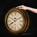 retro industrial style wall clock for home decor