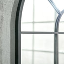 decorative window-style wall mirror for interiors