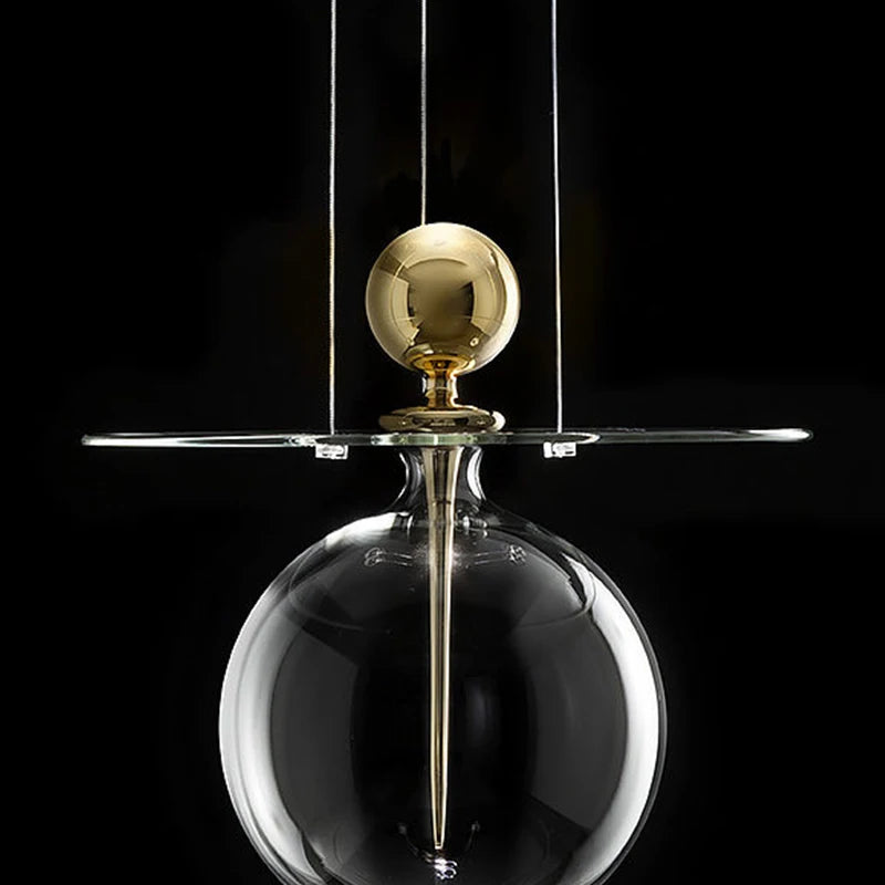 Postmodern glass chandelier for interior decoration - vue 4 sur 8