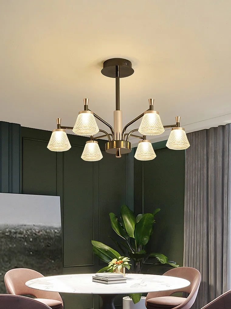 Modern pendant chandelier for decorative indoor lighting