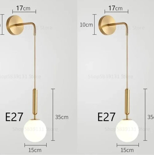Modern nordic style LED wall light, simple decorative luxury - vue 10 sur 12