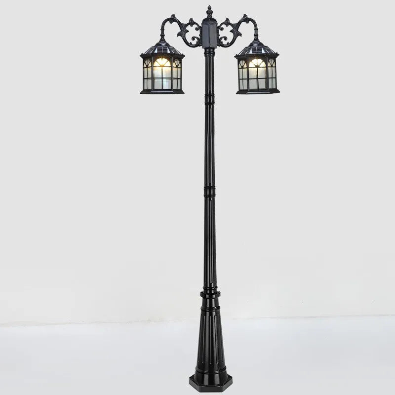 European style solar floor lamp - vue 4 sur 10