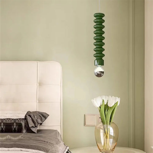 Colourful Nordic pendant light French style warm decorative ambiance - vue 7 sur 9
