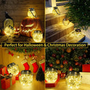 Hanging solar crackle glass lamp for garden and outdoor use
