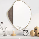 elegant wall mirror in gold finish contemporary design