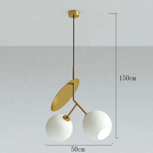 Modern glass pendant light for creative interior decoration - vue 10 sur 12