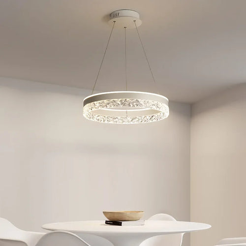 Modern crystal LED chandelier for interior decoration - vue 4 sur 14