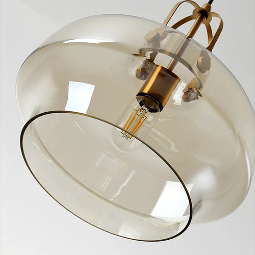 Nordic glass pendant light for modern home decor - vue 6 sur 9