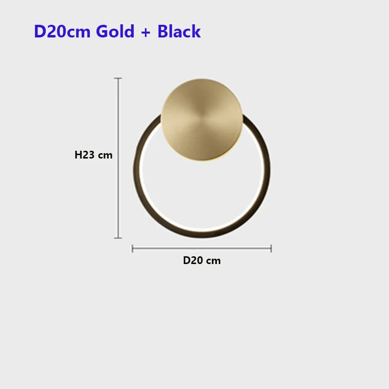 Round copper wall light for a creative luxury atmosphere - vue 14 sur 20