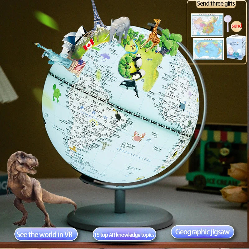 smart desk lamp with globe creative gift for kids - vue 9 sur 14