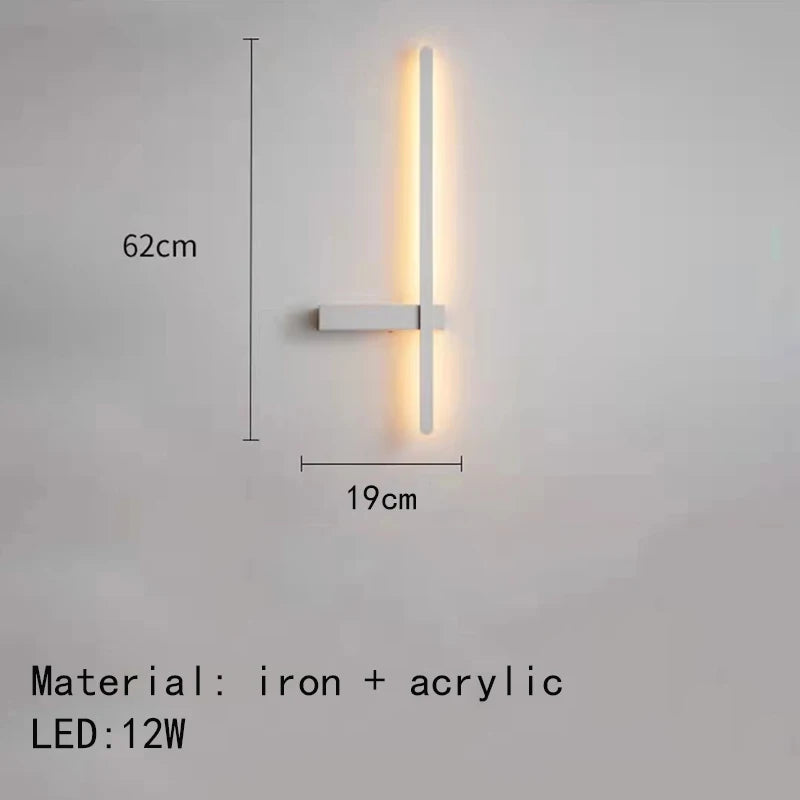 Minimalist artistic design LED wall light - vue 13 sur 15