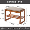 solid wood shoe bench for practical storage