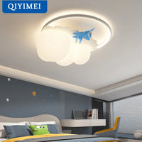 Modern LED aeroplane chandelier for children