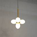 Minimalist glass chandelier modern design for elegant interiors