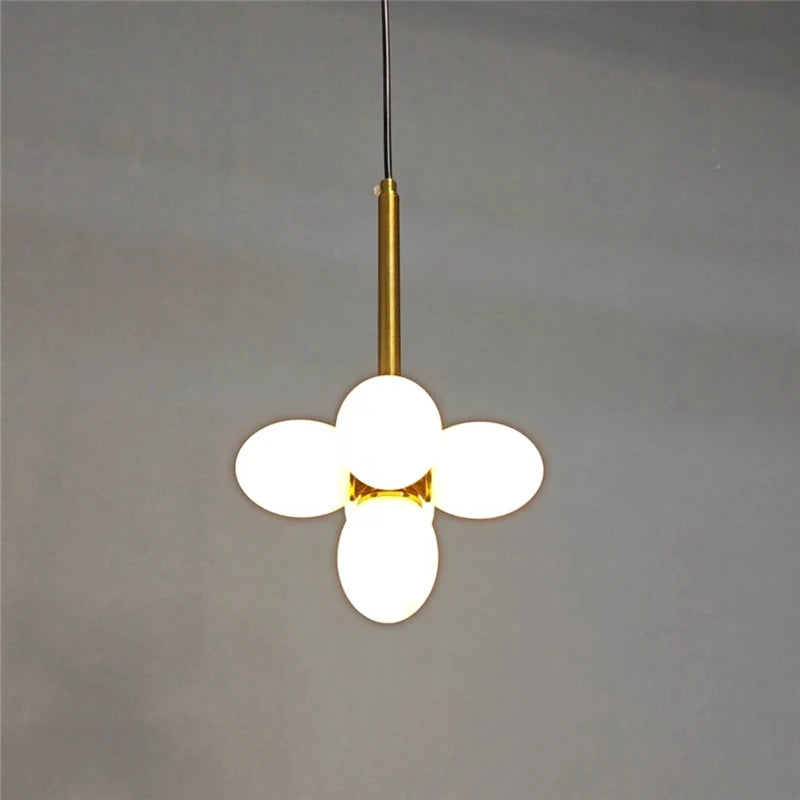 Minimalist glass chandelier modern design for elegant interiors