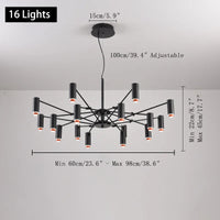 Modern designer chandelier for elegant indoor lighting