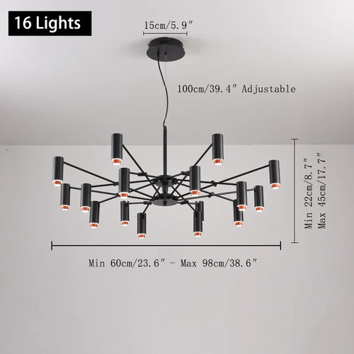 Modern designer chandelier for elegant indoor lighting