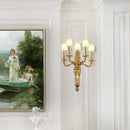 Copper wall light rococo style