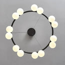 Modern glass LED chandelier for interior decoration