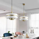 modern milky glass pendant light for elegant interior