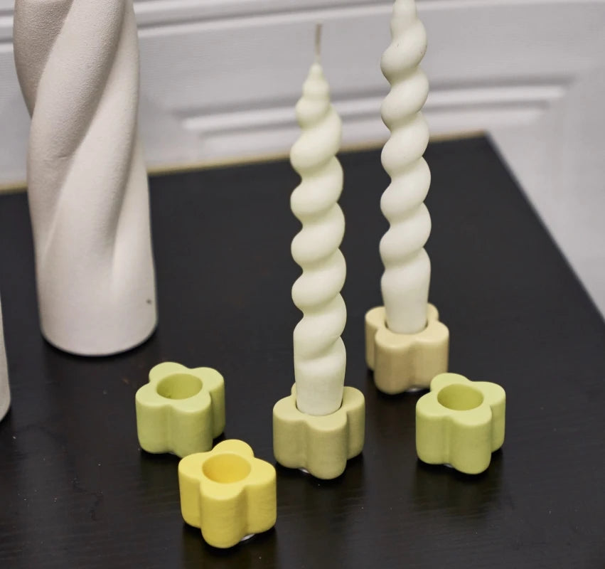 ceramic candlestick for decoration and jewelry holder - vue 5 sur 15