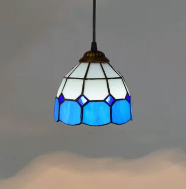 Handmade glass pendant light nordic style peacock home decor - vue 10 sur 14