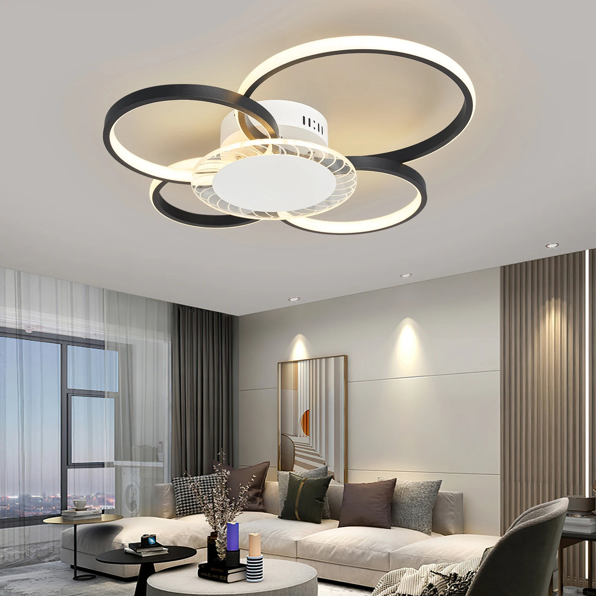 Modern design LED ceiling light for interiors with free delivery