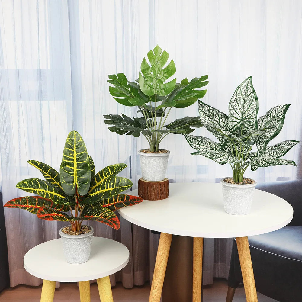 Artificial potted plant for indoor decoration and parties - vue 6 sur 6