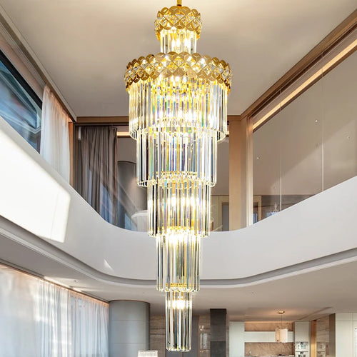 Modern crystal chandelier for elegant interiors - vue 6 sur 12