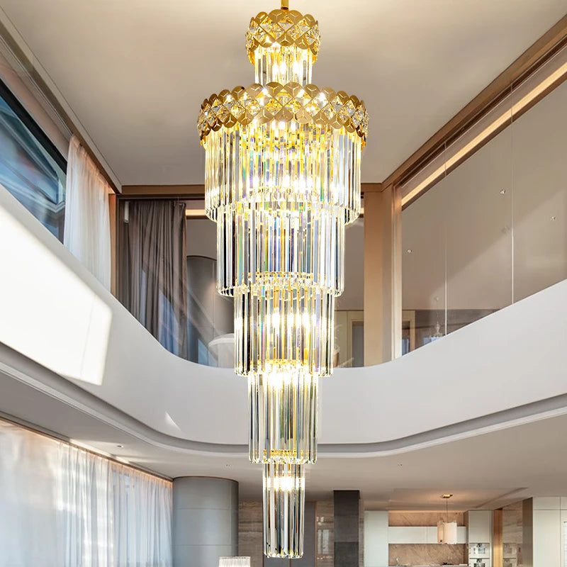 Modern crystal chandelier for elegant interiors - vue 5 sur 12
