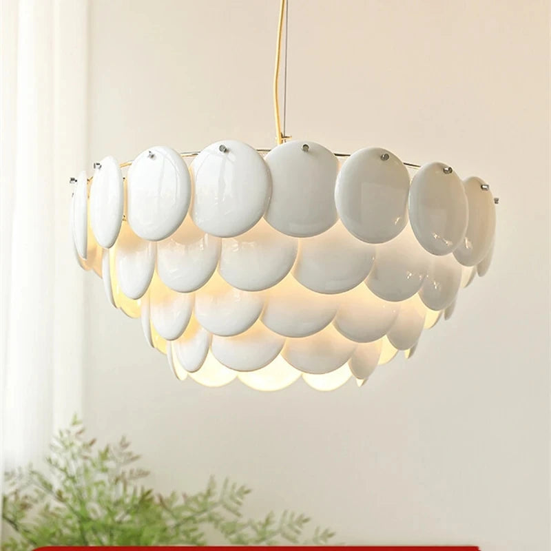 Contemporary ceramic chandelier nordic modern style