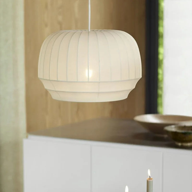 Nordic stretch fabric pendant light for living room, modern chandelier for dining or cafe