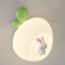 Cute animal wall lights for children rabbit cat bear design