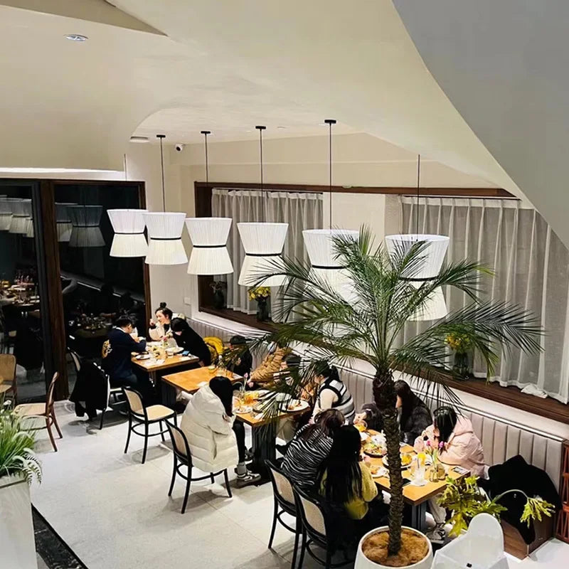 Modern fabric pendant light for decorative indoor lighting - vue 3 sur 15