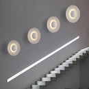 Modern disc-shaped LED wall light for hotel and restaurant
