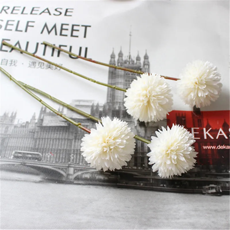 Artificial dandelion chrysanthemum flower for wedding and event decoration - vue 7 sur 14