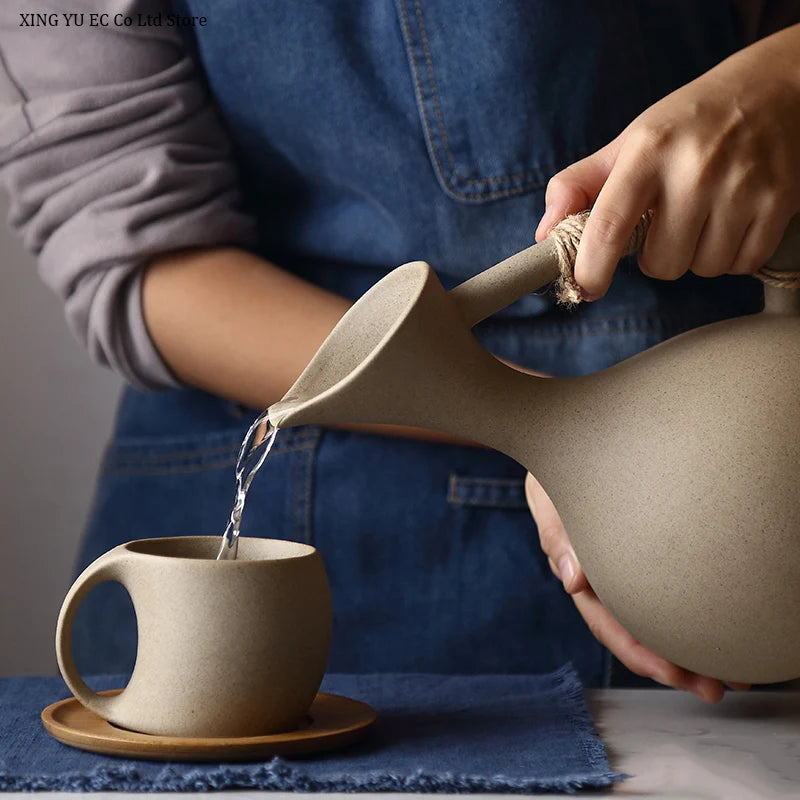 ceramic bottle with filter for hot and cold water