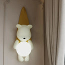 Modern LED resin bear wall light