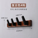 bamboo wood clothes hook for wall storage