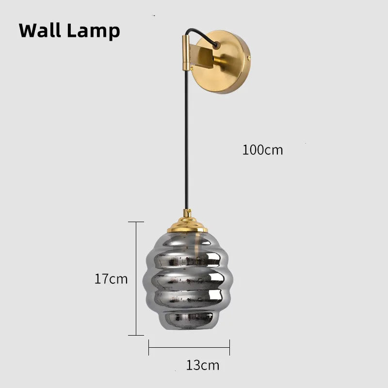 Modern stained glass pendant light for interior decoration - vue 18 sur 24