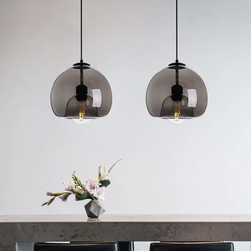 Modern glass pendant light for nordic home decor - vue 4 sur 8