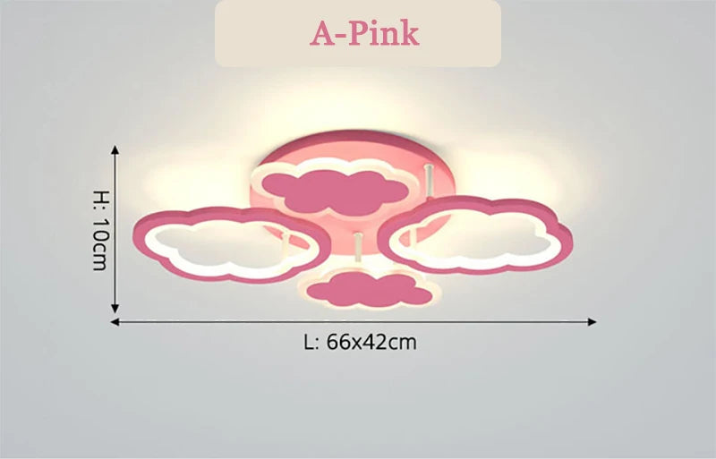 Cloud ceiling light for children's room modern minimalist decor