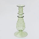 Glass candle holder for wedding decoration and table centrepiece