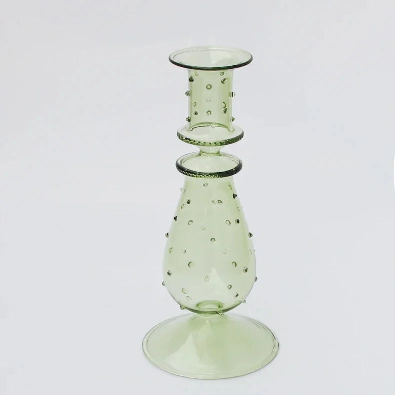 Glass candle holder for wedding decoration and table centrepiece - vue 9 sur 11