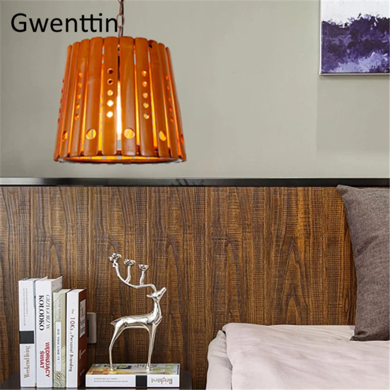 Bamboo pendant light for Asian-inspired home decor
