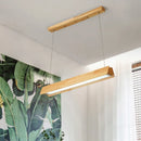 Simple nordic wood office chandelier for shops
