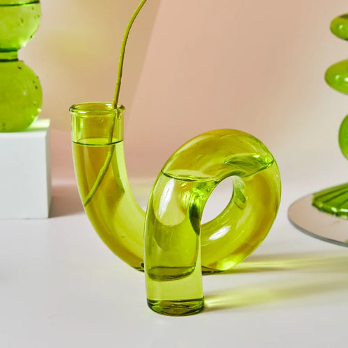 Nordic glass candle holders for weddings and decorative gifts - vue 4 sur 16