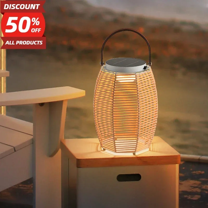 Modern solar outdoor lights for gardens and courtyards