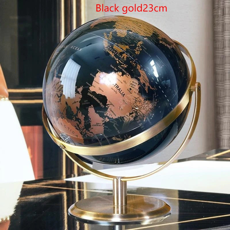 globe rotatif décoratif style européen pour bureau à domicile - vue 9 sur 9